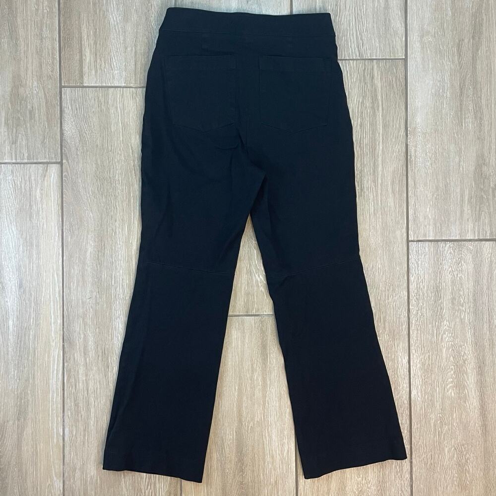 Spanx Polished Ankle Pants Black Medium Stretch Pull On Straight Leg Workwear - Picture 2 of 9